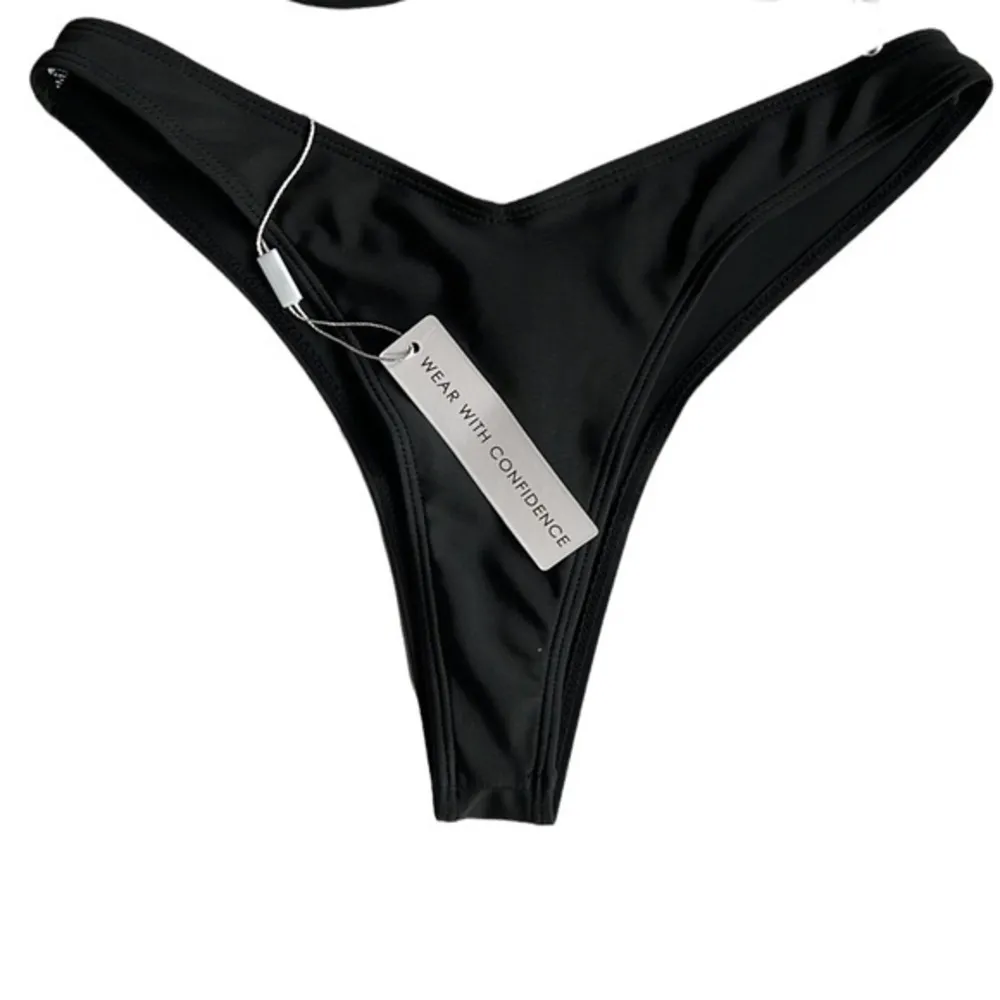 Aqua Tropic Swimwear Black Fiji Set Bikini New Size Medium - Image 6