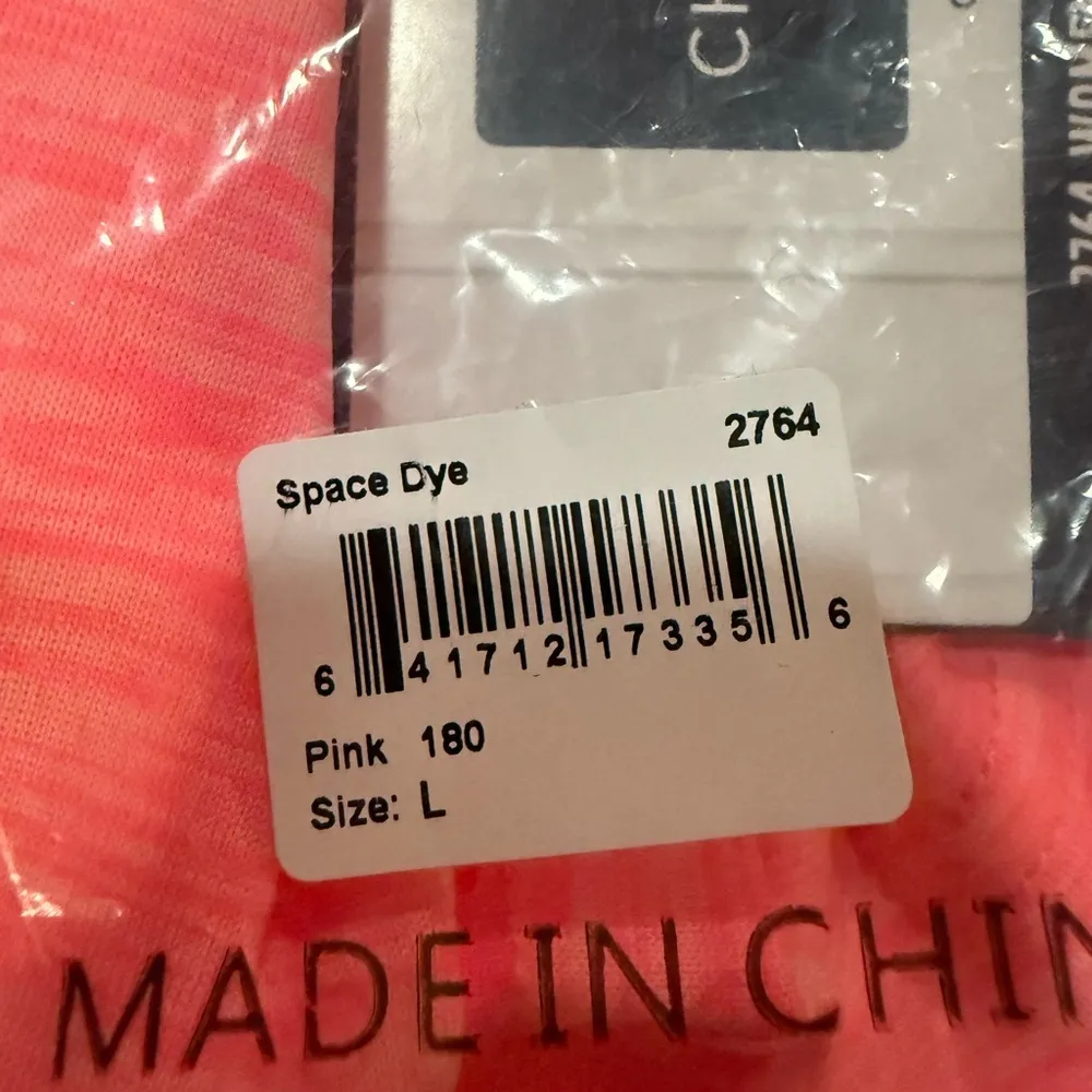 Charles River- 2764 WOMEN'S SPACE DYE PERFORMANCE TEE- NWT- Pink- Size Large - Image 3