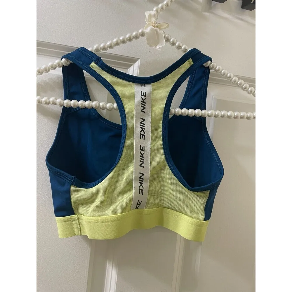 Nike Logo Dri-FIT Racerback Mid-Impact Medium Support XS Sports Bra CJ0796 - Image 4