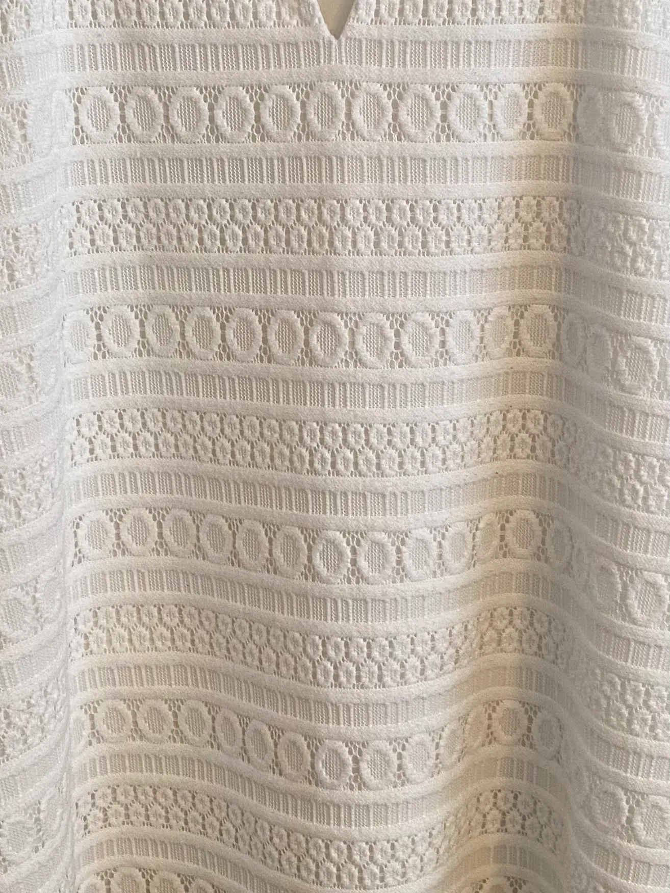 Jones Studio White Lace Crochet Top Small - Image 4