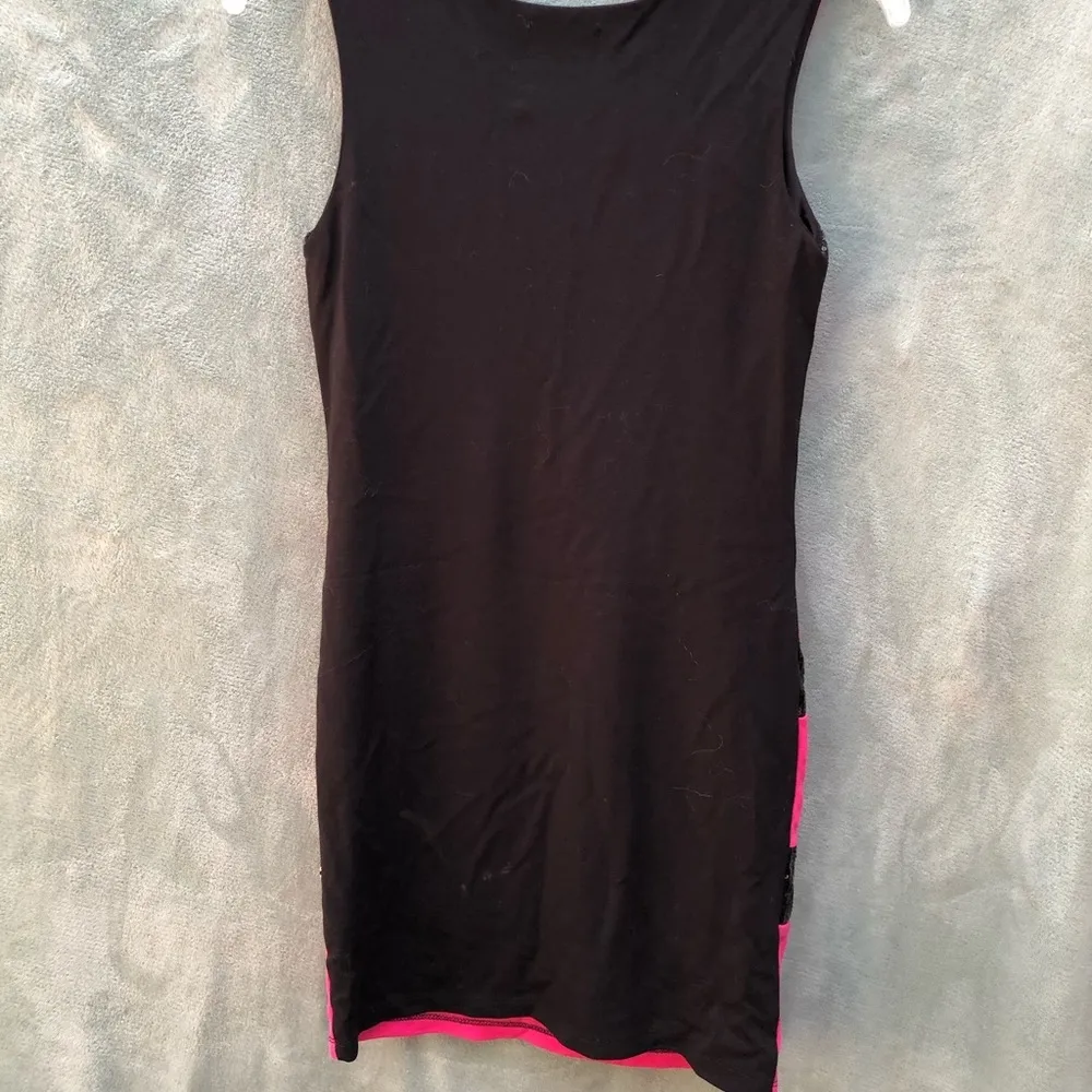 Nicole‎ Miller Striped Sleeveless Sequin Dress - Image 5