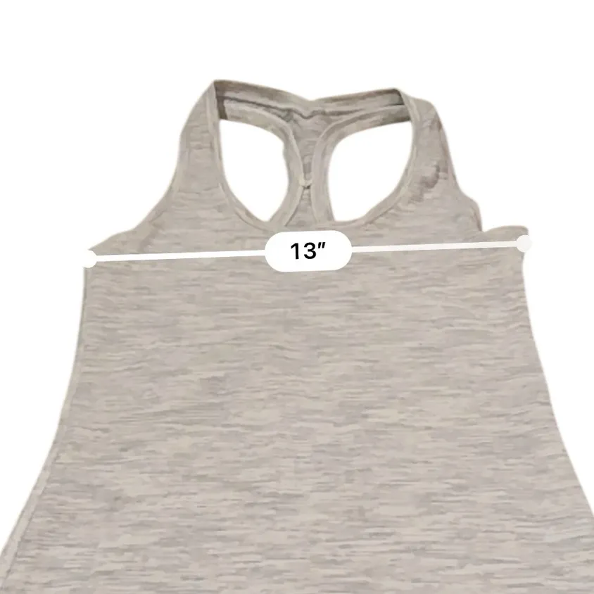 Lululemon Cool Racerback Tank Top in Heathered Gray Wee Are From Space Sz 4‎ - Image 4