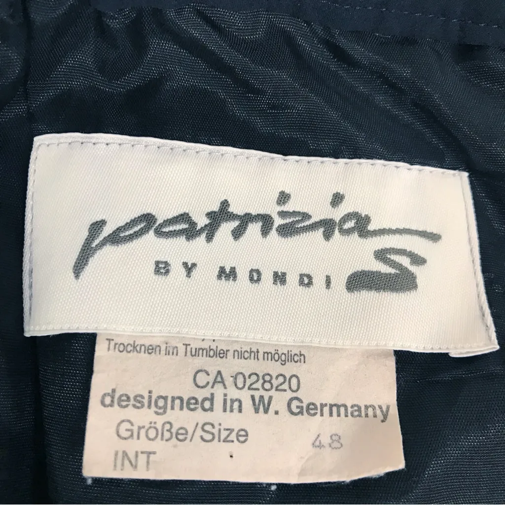 VINTAGE 80s Black Pleated Drop Waist Midi Skirt Plus Size 18 West Germany - Image 6