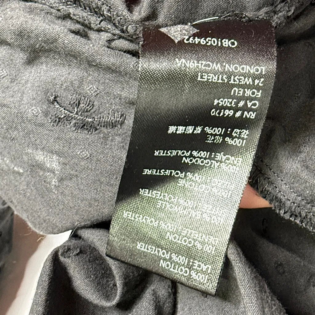 Free People Azalea Black Lace Tunic Top W1949 Sz S - Image 11