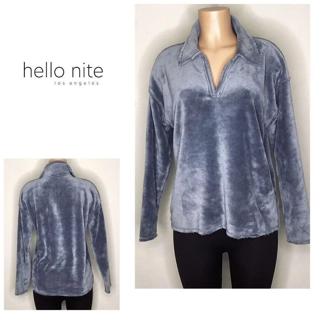 New. Hello Nite blue lounge top small. Retails $120 - Image 2