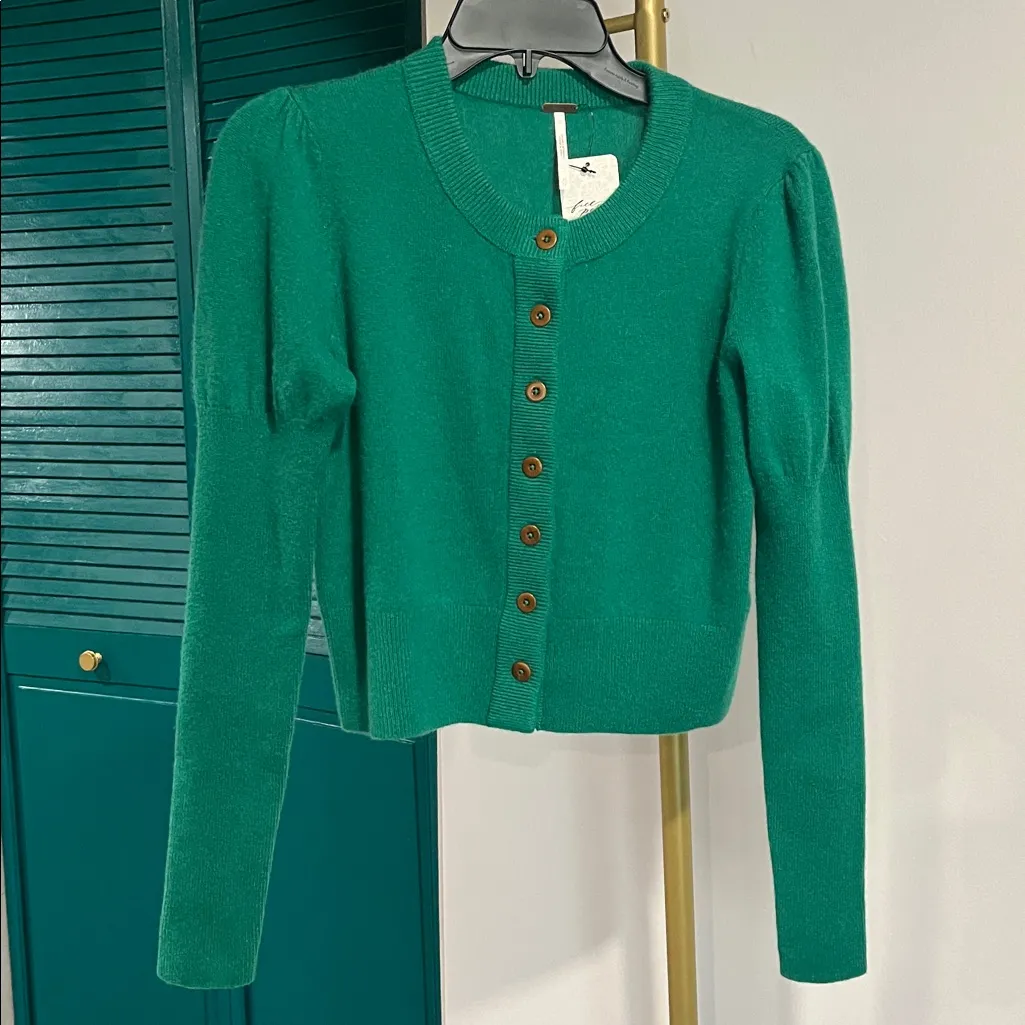 Free People NWT Sloane Cashmere Cardigan XS - Image 8