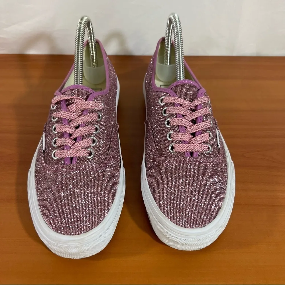 Vans Old Skool Lurex Glitter Women's Pink Shoe Size 8 #565 - Image 3