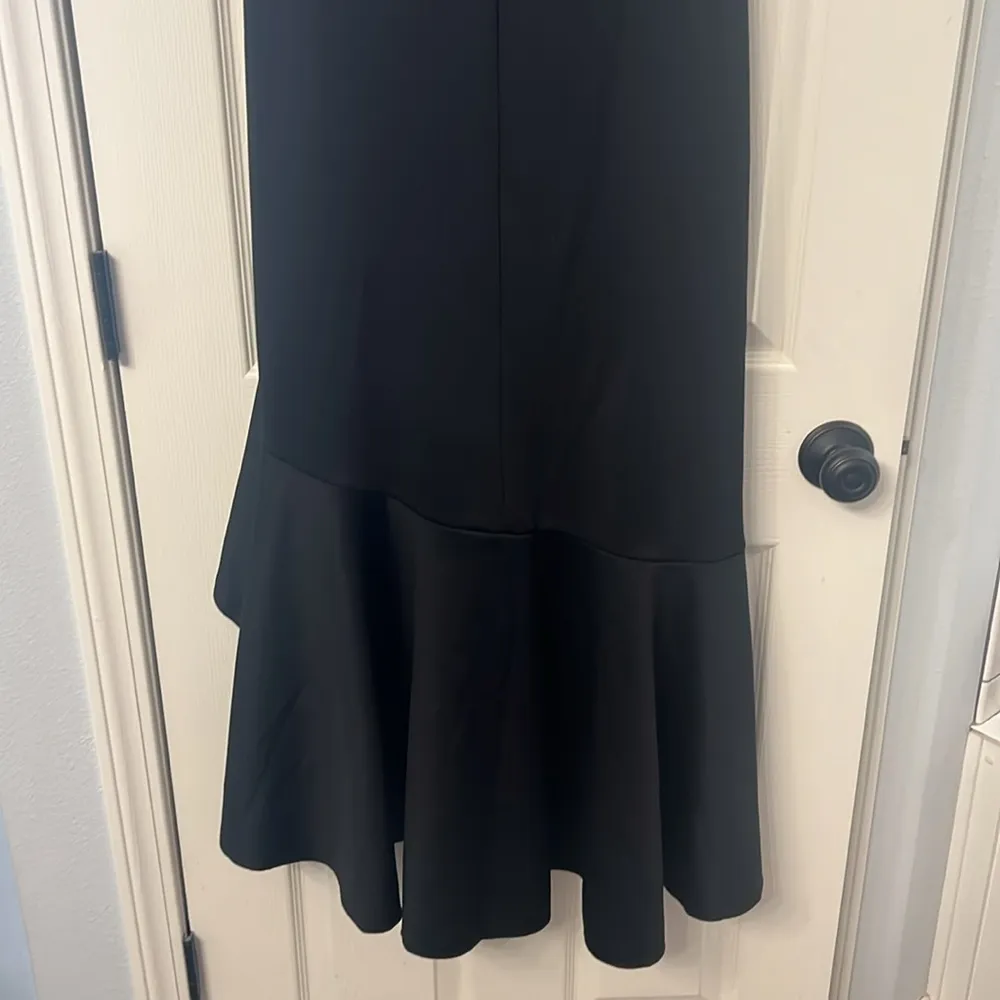 VENUS Blue Asymmetrical Off-the-Shoulder Sundress - Image 4