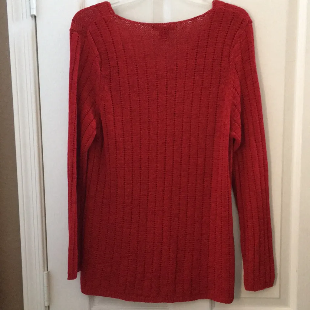 FINAL MARKDOWN Ladies’ NWT francesca rose Sweater (XL) Red - Image 10