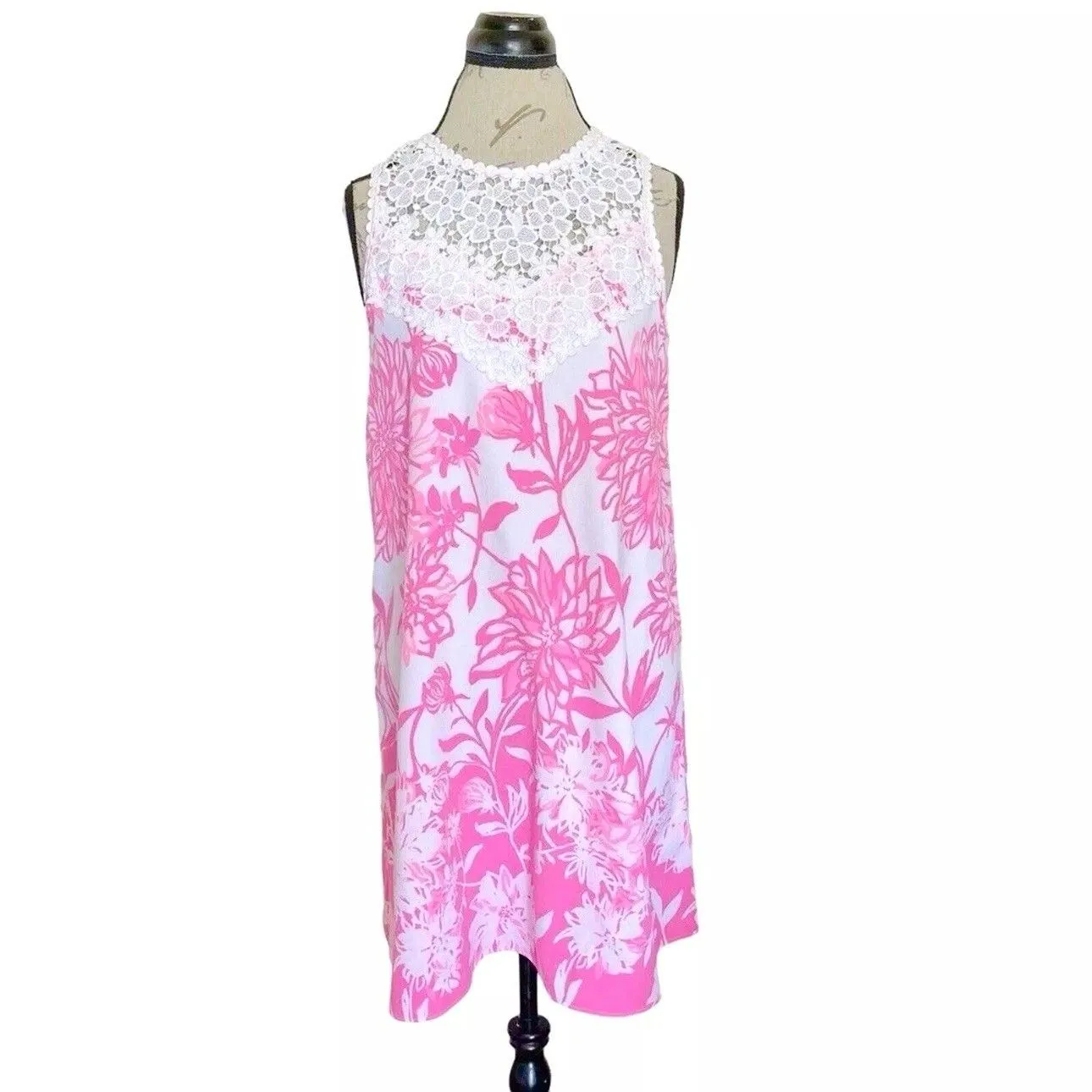 Lilly Pulitzer Womens Dress Sz 4 Floral Brunch  Outfit Tropical Vacation Garden - Image 2