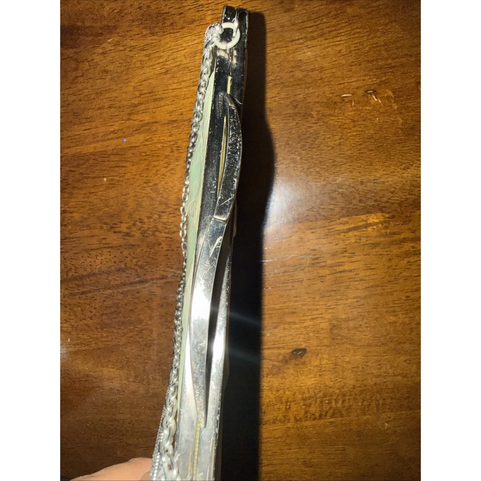 Hobo International Hayley Handbag/Clutch Light Green 9x5" - Image 3