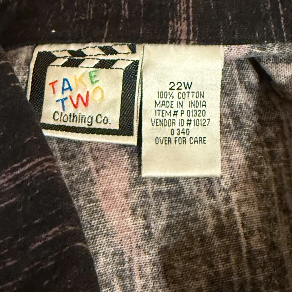 Vintage Take Two Black Orange Red Button - Image 11