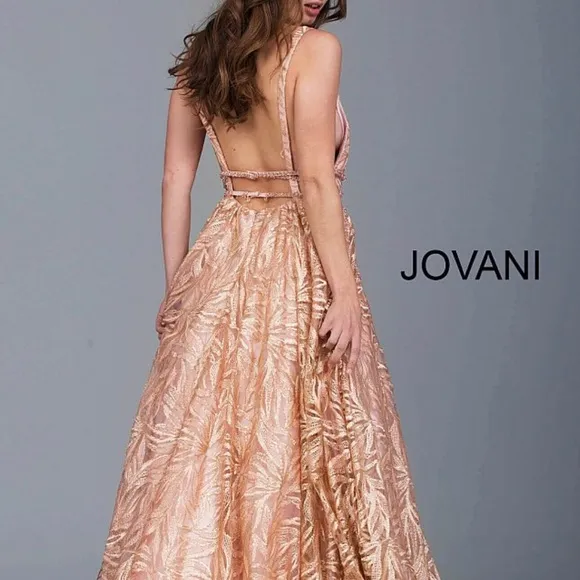 rose gold prom dress - Image 2