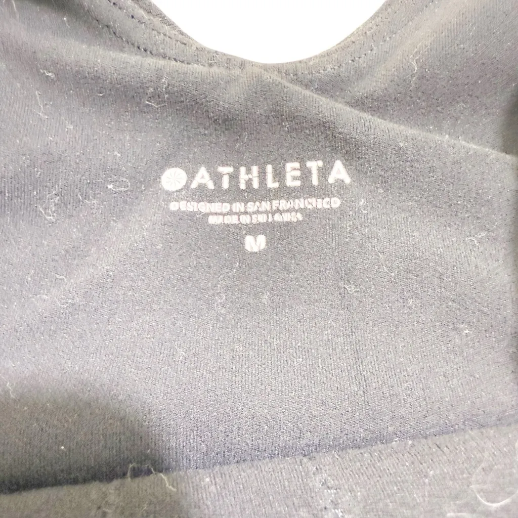 Athleta Conscious Crop High Neck Racerback Yoga Longline Bra Top‎ size M - Image 3
