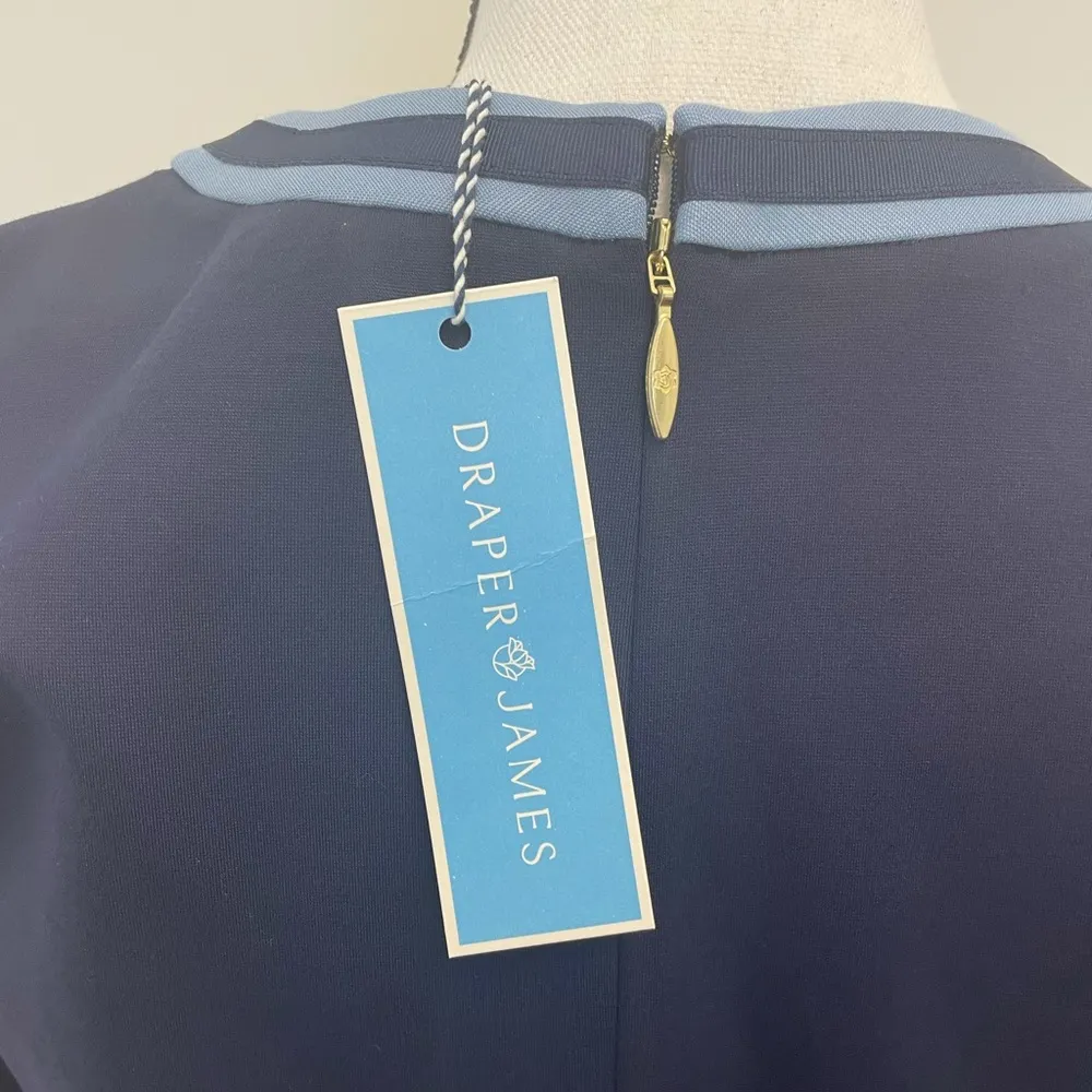 Solid Persley Ponte Dress Blue Navy - Image 9