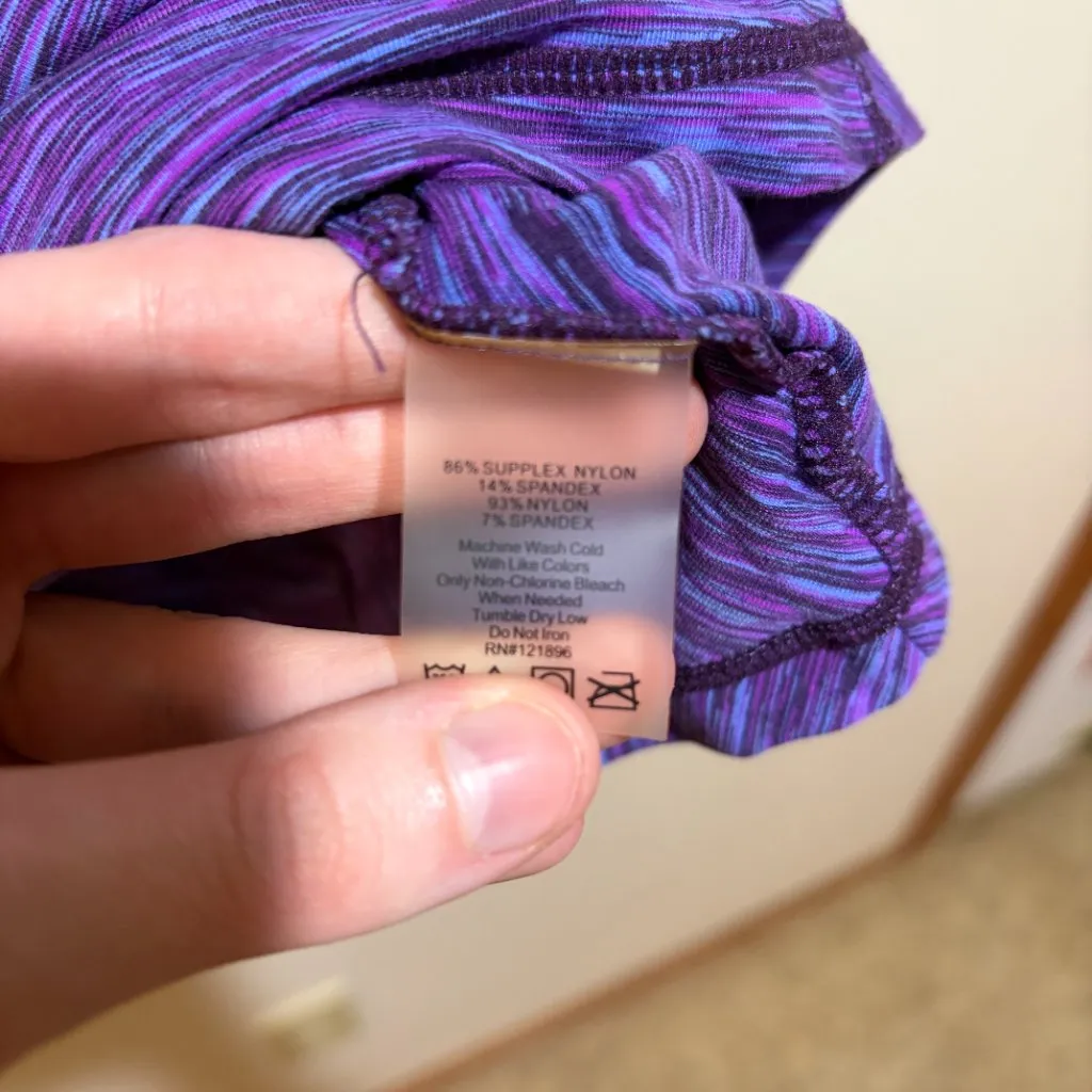 Title Nine Wildflower Purple Space Dye Bonny Tunic Dress Hoodie - Image 13