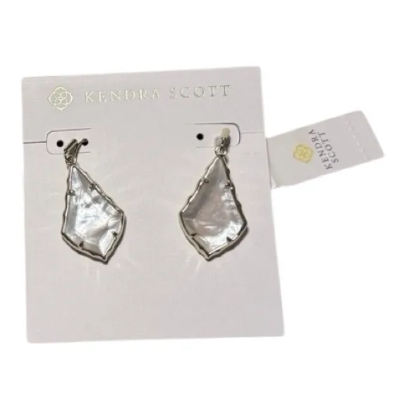 NEW Kendra Scott Small Alex Drop Earrings Gold & Ivory Illusion - Image 2