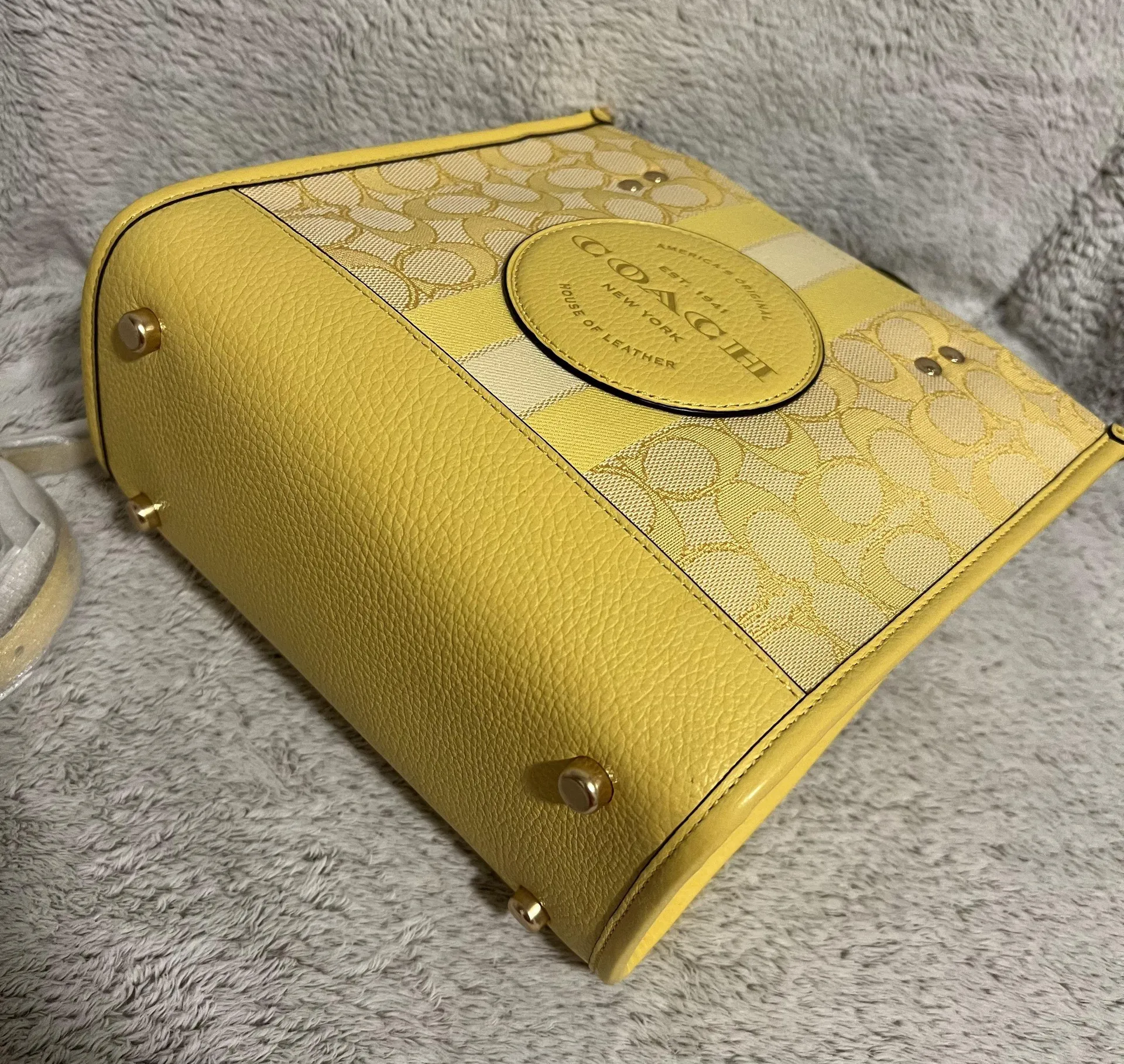 Coach Dempsey Tote 22 In Signature Jacquard With Stripe And  Patch c8417 - Image 7