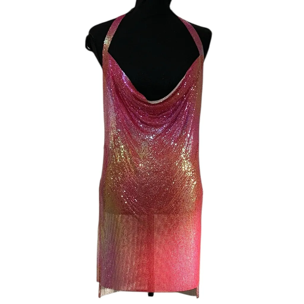 Revolve Superdown Drape Mini Red Dress(Size Medium) - Image 5