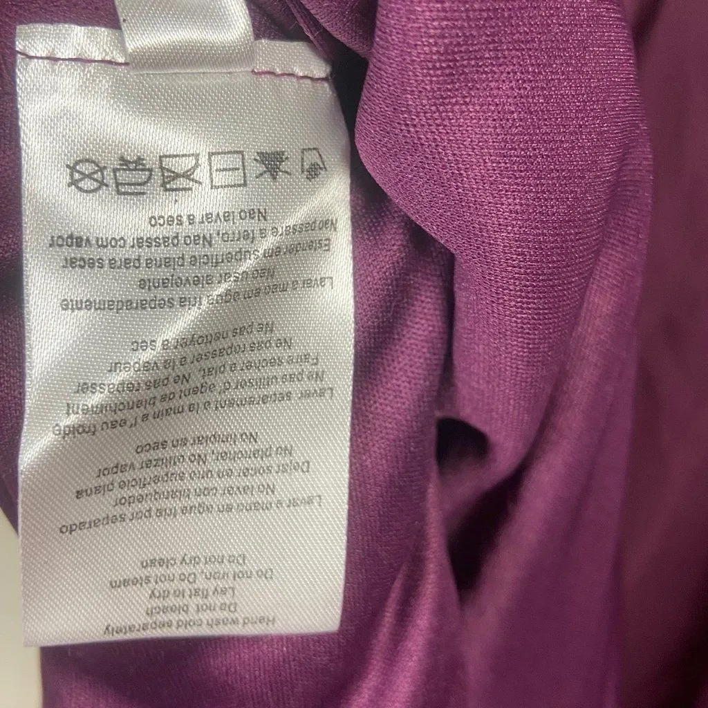 Alex Evenings Woman 16W Plum Lace Sequin Bodice Chiffon Mother‎ Of Bride Dress - Image 14