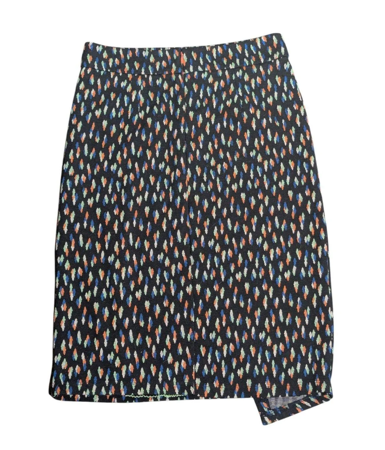 Maeve Anthropologie US 4 Mini Skirt Colorful Abstract Print Asymmetrical Hem - Image 5