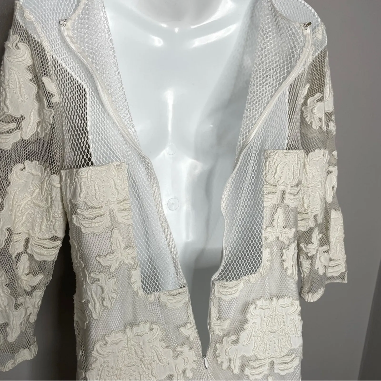 SACHIN + BABI Lace Dress Womens 8 Bridal Wedding Bride Honeymoon Romantic Summer - Image 8