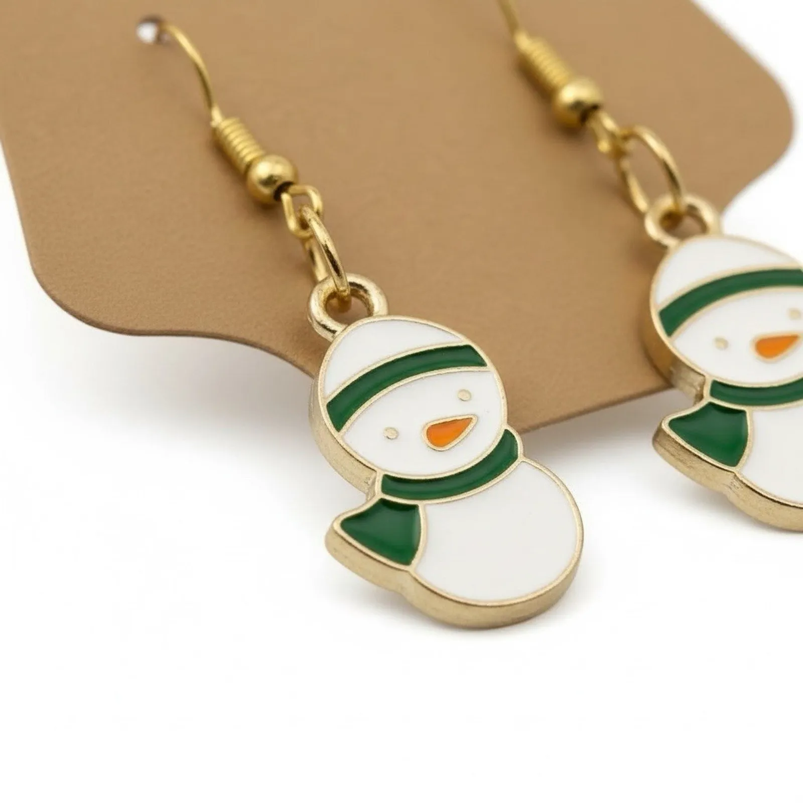 Handmade Christmas Penguins Earrings - Image 2