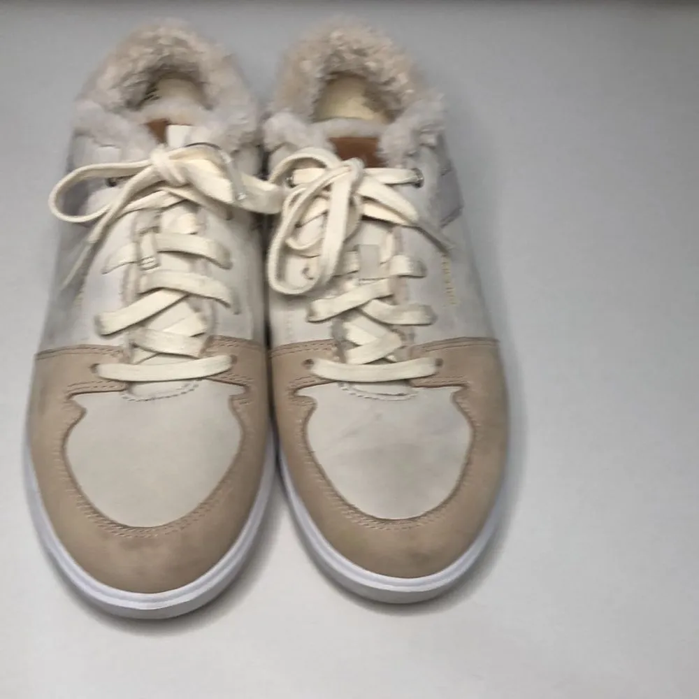 Cole Haan grand women's size 7.5 W27400 tan brown‎ grey with faux fur lining - Image 3