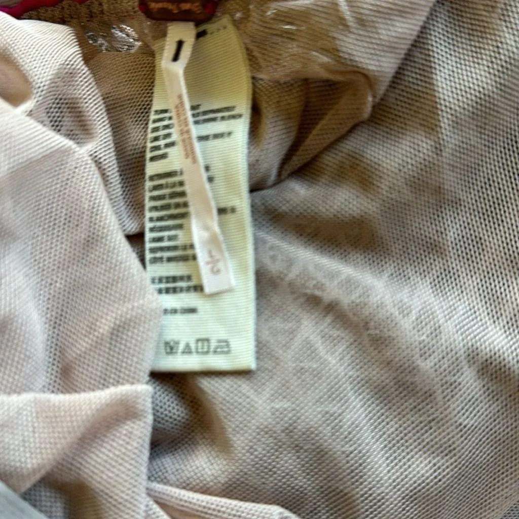 NWOT FREE PEOPLE Gemma Fish Net Lace Sheer Swim Coverup Skirt - Image 8