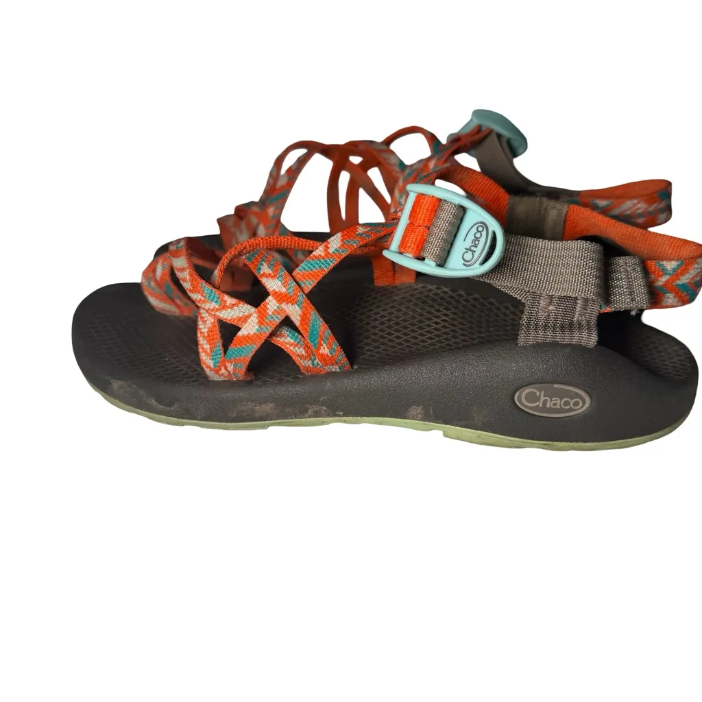Chaco Women's ZX/2 Classic Tunnel Tango straps orange blue women’s 9 sandals - Image 11