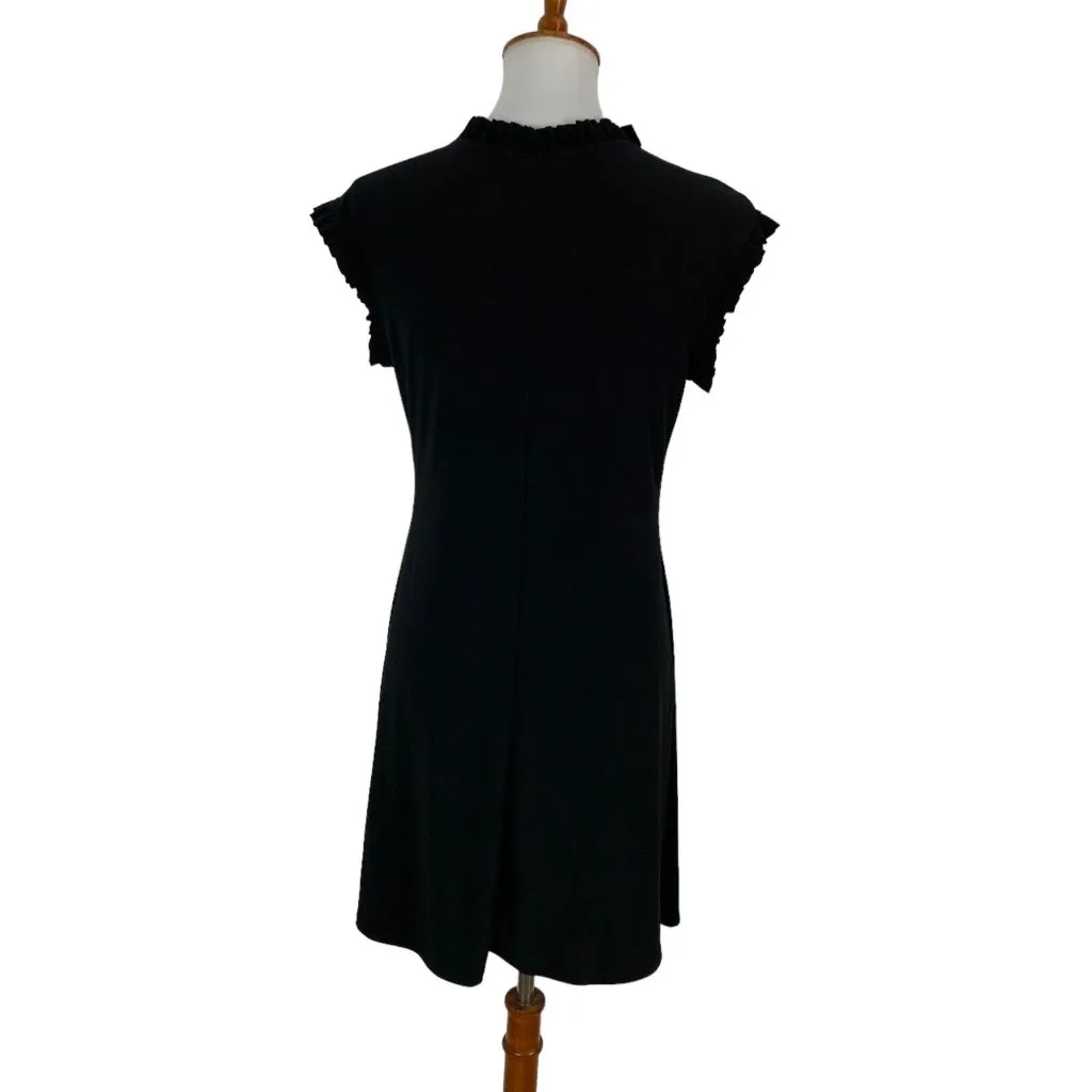 Annalee Hope Womens Dress Medium Black Short Sleeve Minimalist Workwear - Image 4