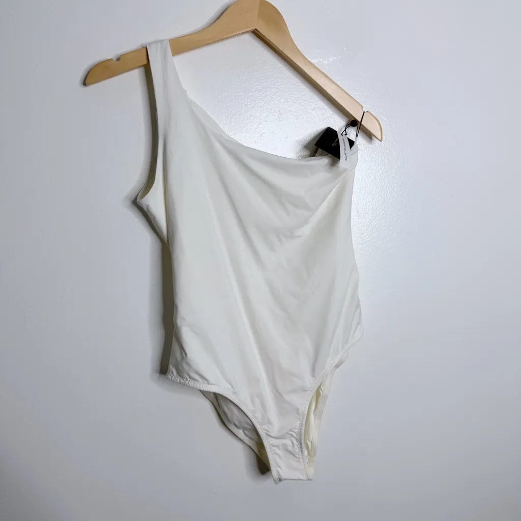 NWT Massimo Dutti White One Piece‎ Open Back Swimsuit Size Large - Image 3