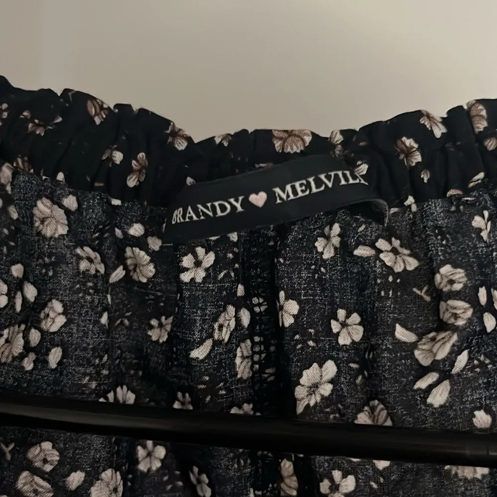 Brandy Melville Black Floral Blouse - Image 2