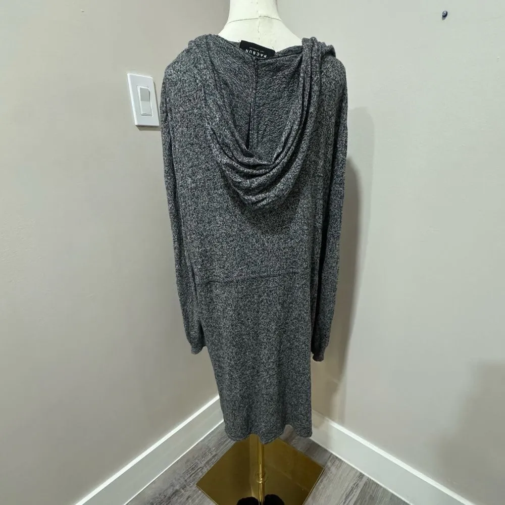 PacSun Open Front Long Cardigan, Grey, Size‎ Medium Pockets! - Image 2
