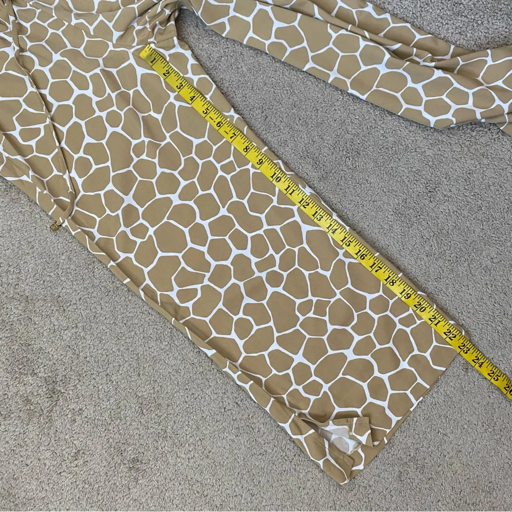 Michael Kors Giraffe‎ Print Drawstring Crop Pants XS - Image 8