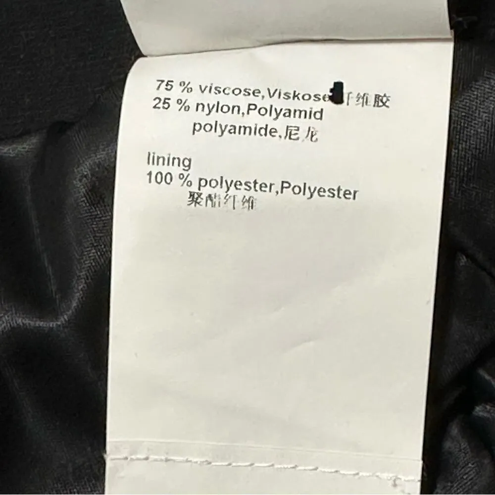 Marc Cain Women’s Size 4 Black Stretch Banded Full Knee Length Skirt - Image 7