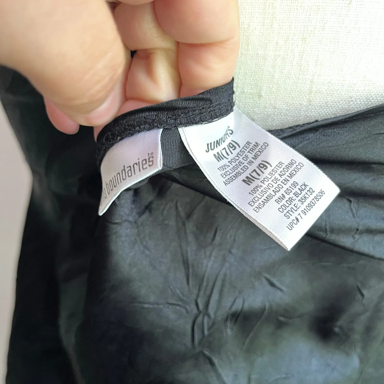 Y2K Satin Textured Black Lace Trim Camisole Fairy Grunge Tank Top Size M - Image 5