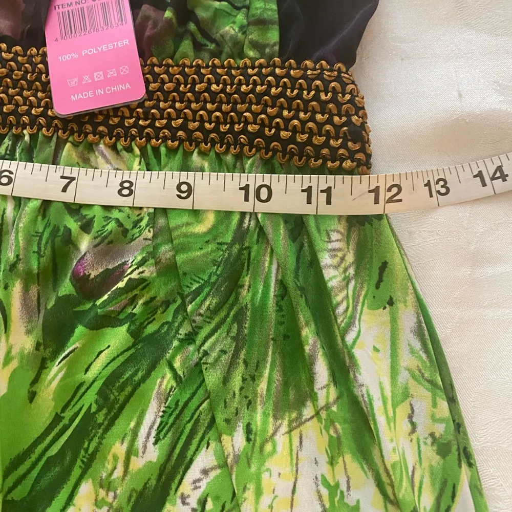 ACE Tropical Floral Halter Dress L NWT - Image 3