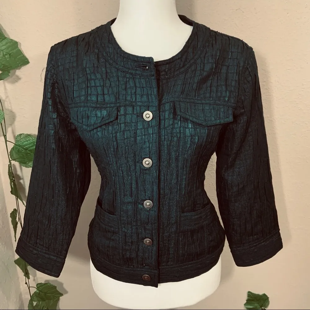 Retro Vintage 1950’s Ruby Rd Green Jacket 🍀 - Image 3