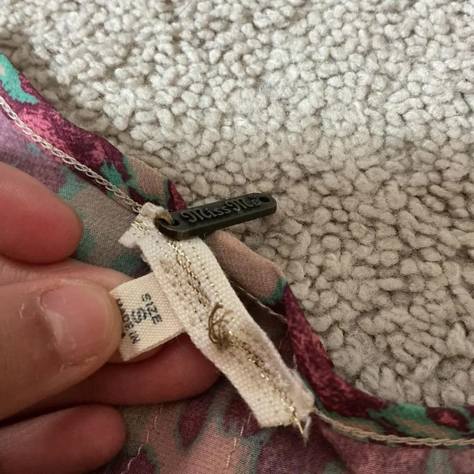 Miss Me MDT360 Cream Embellished Neck Sleeveless Tank Top Shirt Size S - Image 5