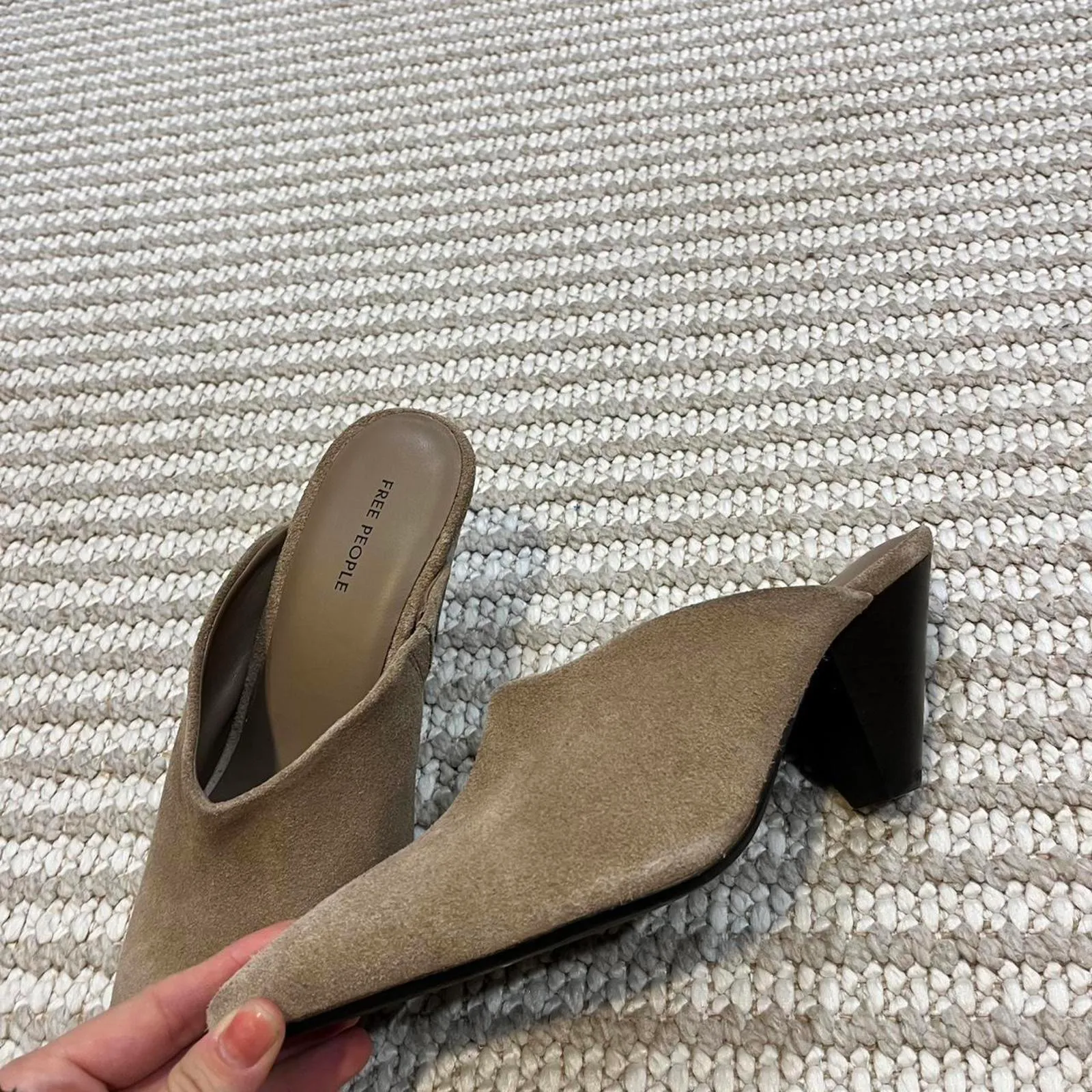Free People Stellar Mules in Fadded Saddle Suede - Image 5