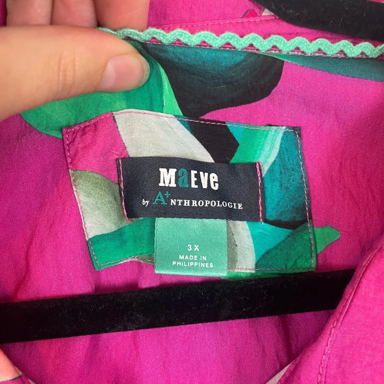 Maeve Anthropologie Floral Print Button Front‎ Shirt Dress 3X Plus Size - Image 5