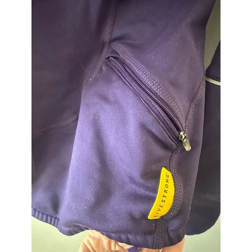 Nike Livestrong Jacket Women's XS Purple Full Zip Dri Fit Activewear Athleisure - Image 7