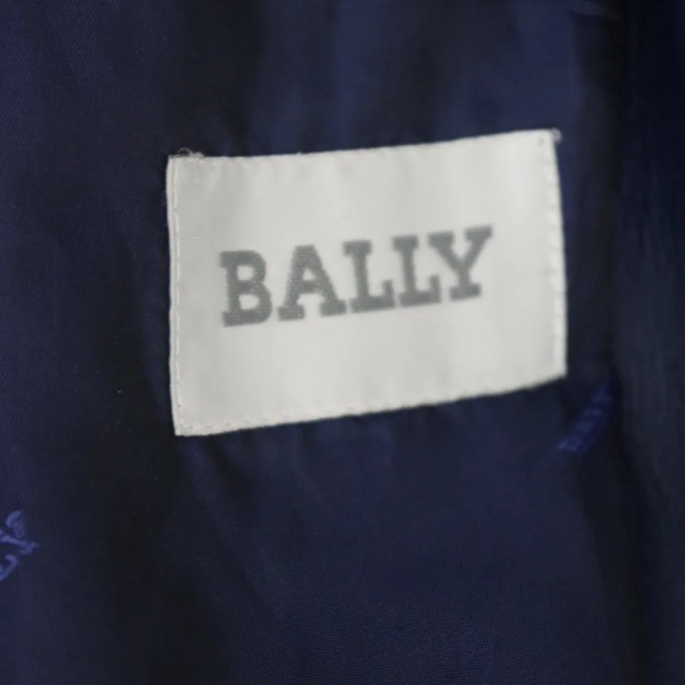 Leather  Italian Made Navy Vintage Jacket Size 8 - Image 7