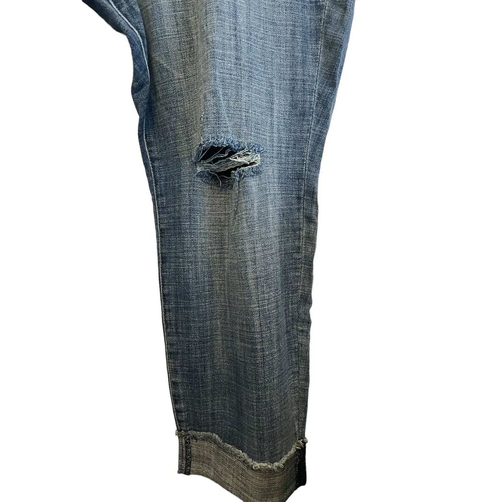 Kut From The Kloth High Rise Ankle‎ Straight Leg Jeans Size 20W Blue Rips NWT - Image 5