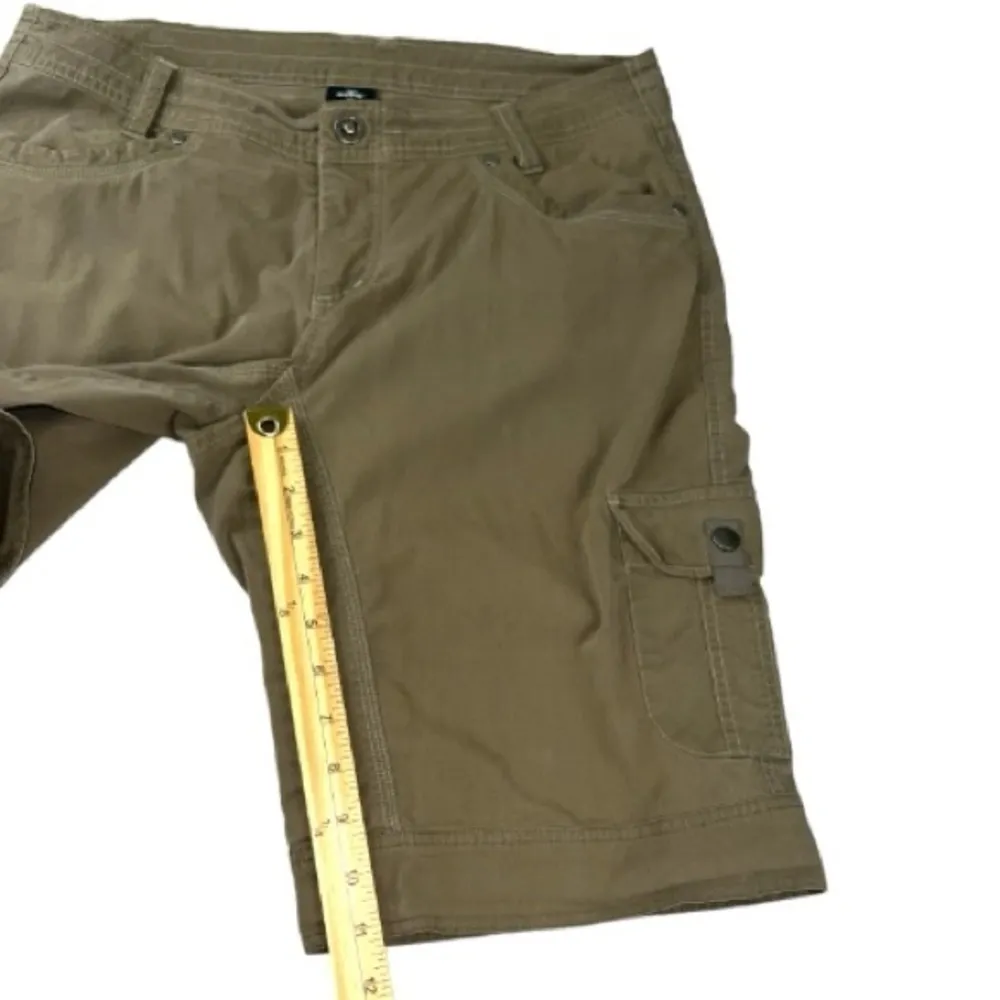 Kuhl Womens Sz 12 Hiking Outdoor Cargo Shorts Khaki - Image 3