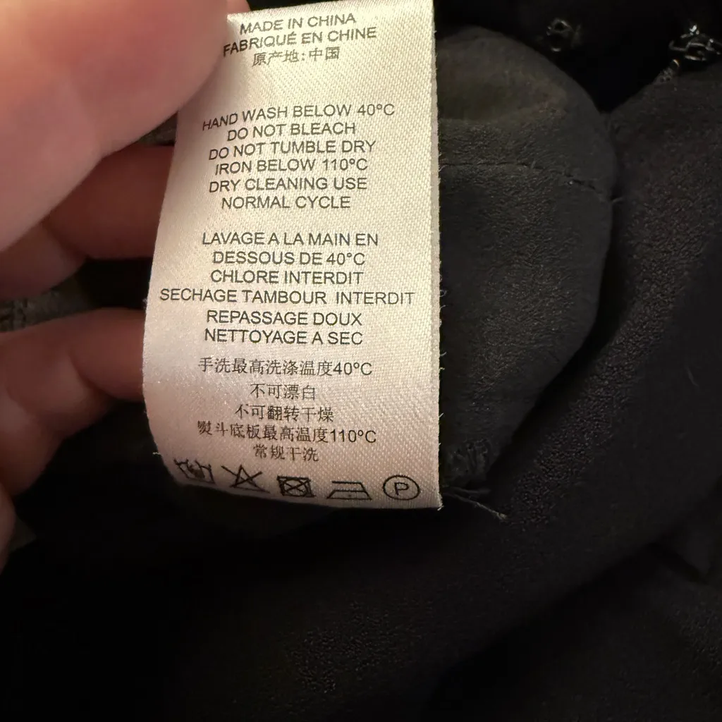 IRO Paris Frame Crepe Jumpsuit Size 38/6 Black Retail $490 - Image 5