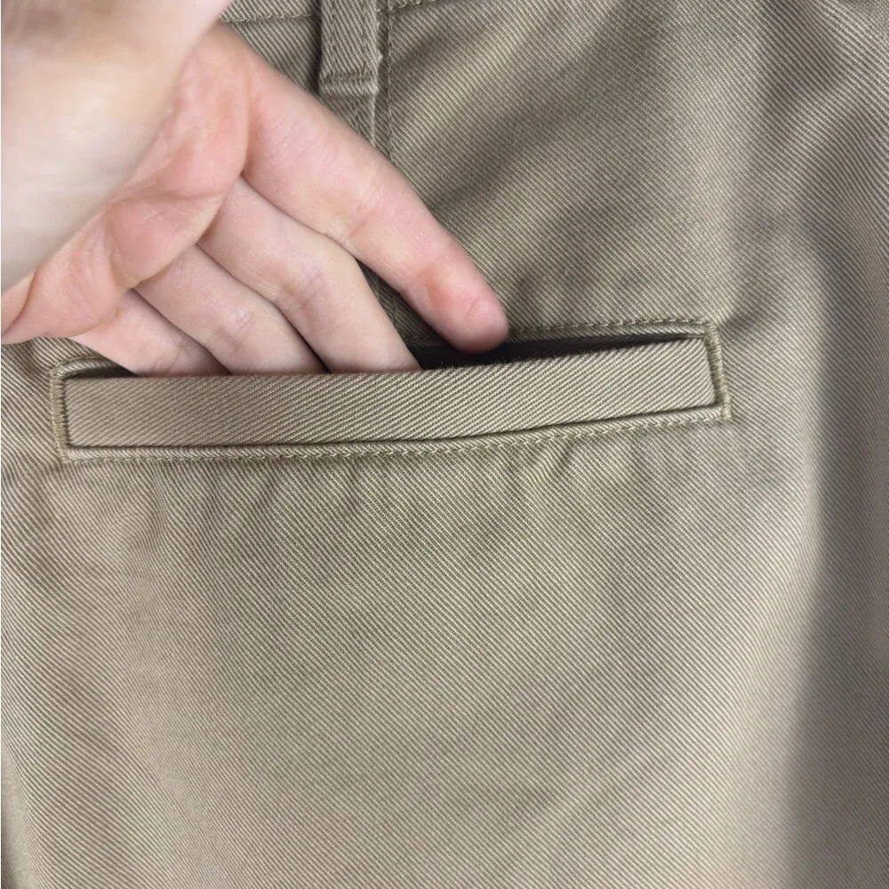 Banana Republic 4L Barrel Leg Riding Chino Women's Pants Equestrian Khaki Safari - Image 11