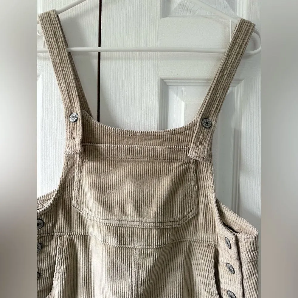 American Eagle Corduroy Overall Mini Dress - Image 6