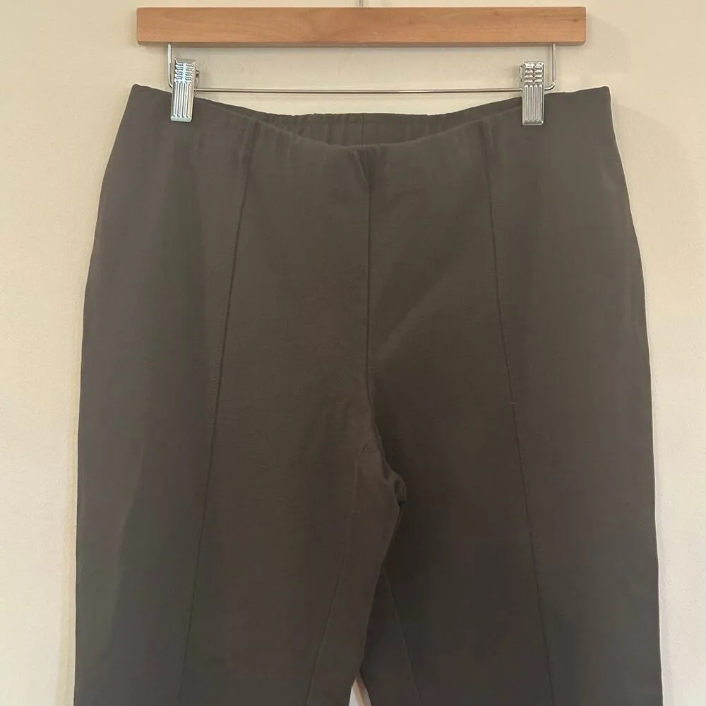 J. Jill Slim Leg Ponte Pants sz M Stretch Ponte Pants Army Green Size M - Image 7